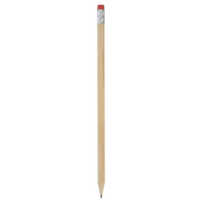 Lápiz de madera con goma de colores